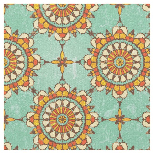 Ornamentales Muster Stoff (Nahaufnahme)