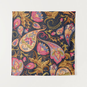 Ornamentales Paisley: Elegentes nahtloses Muster. Wandteppich