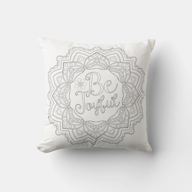 OrnaMENTALs #0022 sind meine Mandalatine Farbe Kissen (Vorderseite)