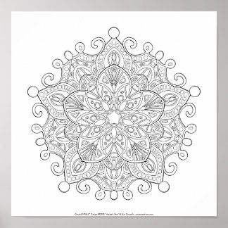OrnaMENTALs #0030 Majestic Star Color Your Own Poster