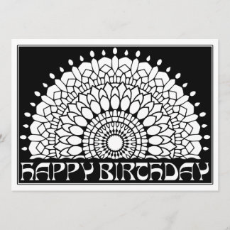 OrnaMENTALs Happy Birthday Mandala Farbe Ihre eige Karte