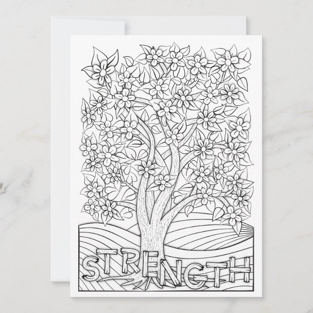 OrnaMENTALs Stärke Blühende Baumfarbe Ihre eigene (Vorderseite)