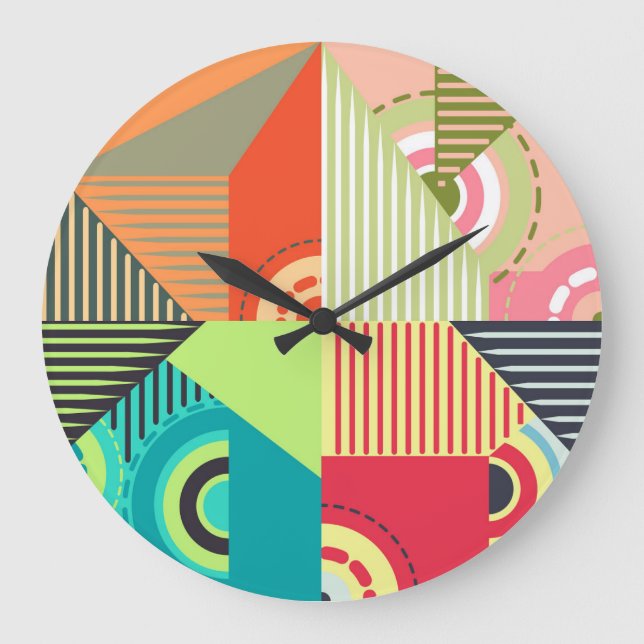 Ornamente Set: Hintergrunddesign Elemente. Große Wanduhr (Vorderseite)