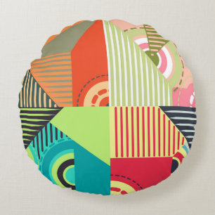 Ornamente Set: Hintergrunddesign Elemente. Rundes Kissen