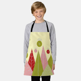 Ornamente und Bäume Weihnachten Schürze