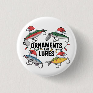 Ornamente und Lures Weihnachten Button
