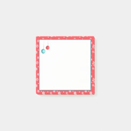 Ornamente und Schneeflocken Weihnachten Post-it Klebezettel