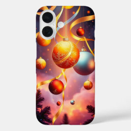 Ornamente und surreal schwirbelnde Bänder iPhone 16 Hülle