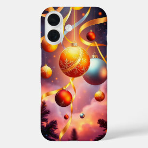 Ornamente und surreal schwirbelnde Bänder iPhone 16 Hülle