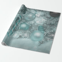 Ornamente Weihnachten Aquamariner Grüner Silberbau
