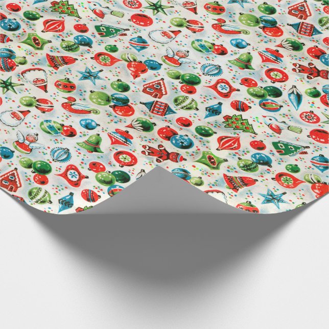 Ornamente Weihnachten und Kekse Weihnachten Geschenkpapier (Ecke)