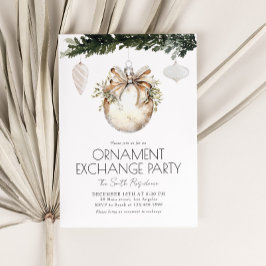 Ornamenterwechsel Weihnachtsfeiertage Party Einlad Einladung