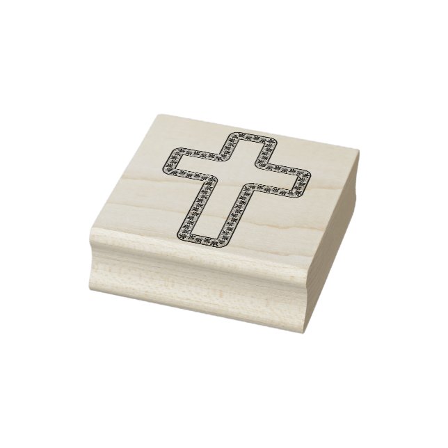 Ornamentik-blühtest-Cross-Art-Briefmarke Gummistempel (Stempel)