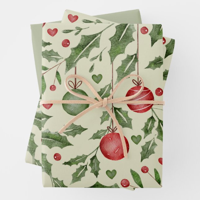 Ornaments of Joy Geschenkpapier Set (Beispiel)