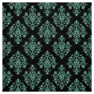 Ornat Baroque noir tissu damassé motif