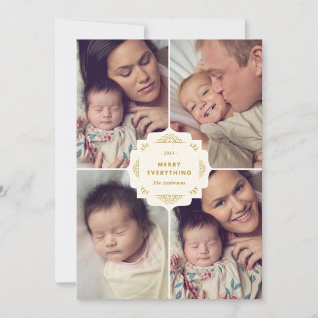 ORNATE COLLAGE | CARTE PHOTO VACANCES (Devant)