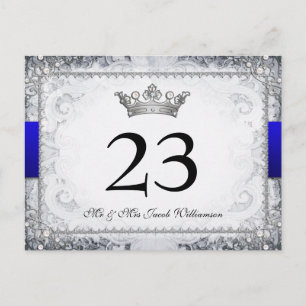 Ornate Fairytale Mariage Tableau Numéro Cartes