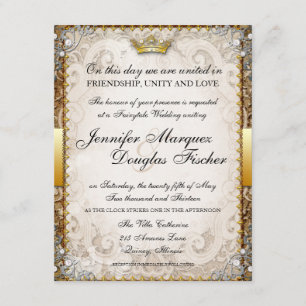 Ornate Fairytale Storybook Faire-part de mariage