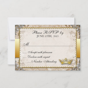 Ornate Fairytale Storybook Wedding RSVP
