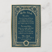 Ornate Gold - Hochzeitseinschlusskarte