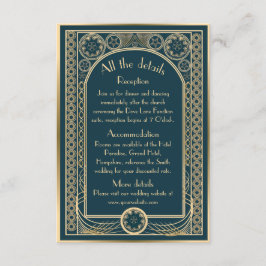 Ornate Gold - Hochzeitseinschlusskarte Begleitkarte
