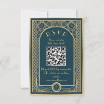 Ornate Gold - Hochzeitseinschlusskarte