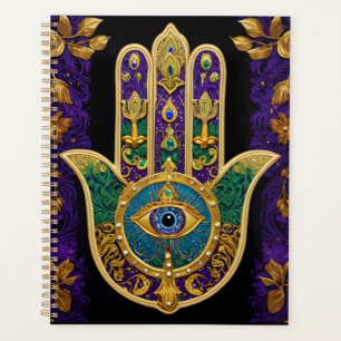 Ornate Gold Troisième Oeil Hamsa