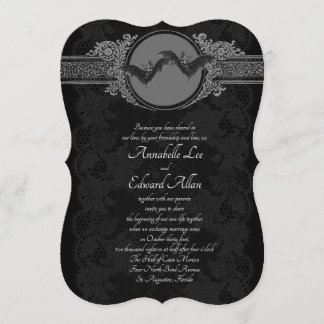 Ornate gothique élégant Faire-part de mariage de c