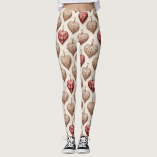 Ornate Herz-Ornamente - Barock & Gekästelt (1) Leggings