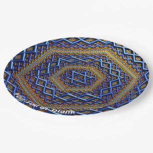 Ornate Metallic Magen David Pappteller