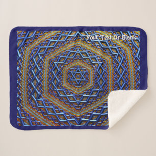 Ornate Metallic Magen David Sherpadecke