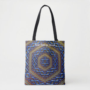 Ornate Metallic Magen David Tasche
