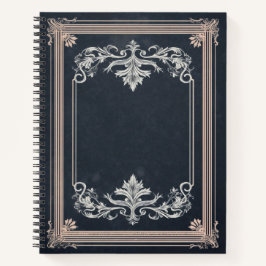 Ornate Noir Rahmen — Anpassbar Notizbuch