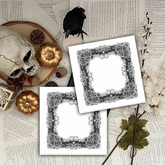 Ornate Period Design Framed Post-it Klebezettel (Von Creator hochgeladen)