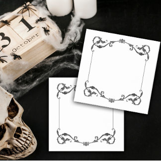 Ornate Period Design Framed Post-it Klebezettel