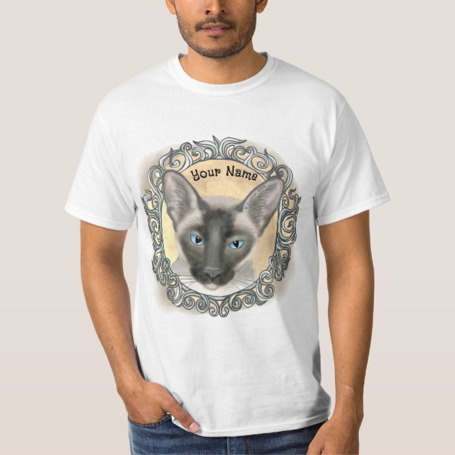 Ornate Siamese Cat  T-Shirt (Vorderseite)
