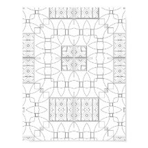 Ornate Tile Pattern Coloring Page Symmetry Design