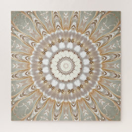 Ornates Blumenmandala-Muster-Puzzle