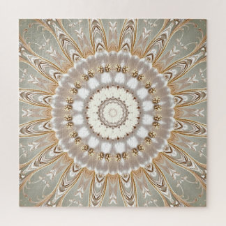 Ornates Blumenmandala-Muster-Puzzle