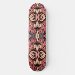 Ornates florales barockes Mandala-Muster Skateboard