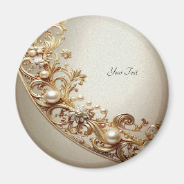 Ornates Gold-Verzierungsmagnet Magnet