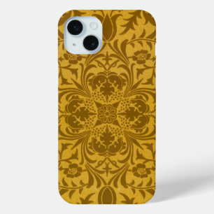 Ornates goldenes Blumenmuster mit symmetrischen Case-Mate iPhone Hülle