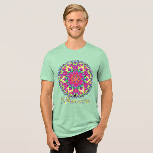 Ornates Namaste-Kaleidoskop-T-Shirt Tri-Blend Shirt