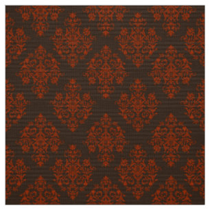 Orné baroque brun tissu damassé