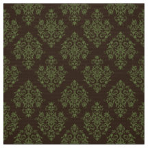 Orné baroque brun tissu damassé