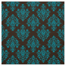 Orné baroque brun tissu damassé