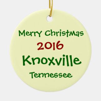 ORNEMENT 2016 de NOËL de Knoxville Tennessee