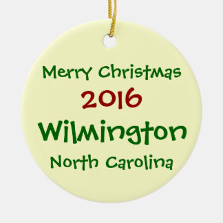 ORNEMENT 2016 DE NOËL DE WILMINGTON LA CAROLINE DU