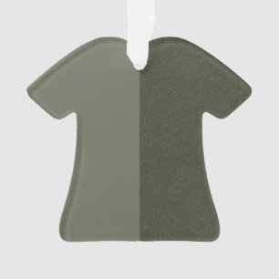 Ornement à dents vert mousse à deux tons - personn