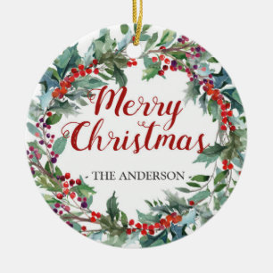 Ornement à feuillage persistant de photo de